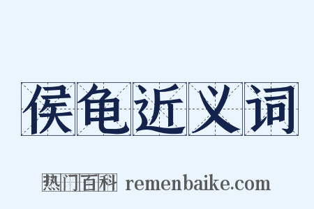 侯龟近义词是什么意思的图片